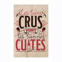 Plaque métal MM Les Bons Crus 