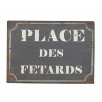 Plaque en métal Fêtards 